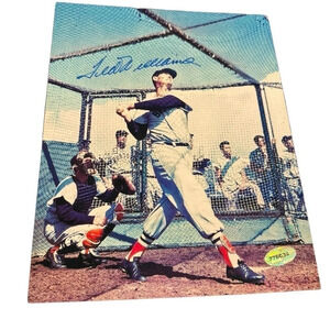 - Ted Williams Boston Red Sox autograph photo